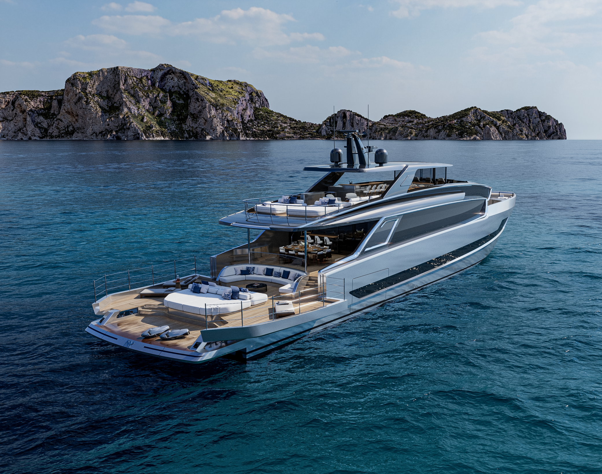 ISA VIPER 130 ft – HULL NO. 2 UNDER CONSTRUCTION ON SPEC